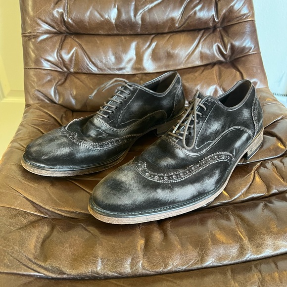 John Varvatos Collection Fleetwood Velvet Oxford Dress Shoes 10.5 MSRP: $649